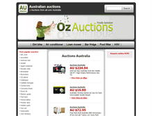 Tablet Screenshot of ozauctions.kiimi.com